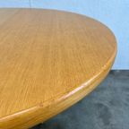 Vintage Ronde Uitschuifbare Eettafel, Licht Eiken. thumbnail 13