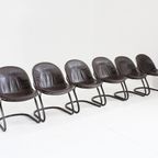 Vintage Eetkamer Stoelen Gastone Rinaldi Voor Thema Italy, Jaren 70, Set Van 6 thumbnail 2