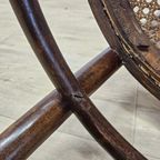 Antieke Art Nouveau Weense Jakob En Josef Kohn Stoel (thonet Stijl) Antique Webbing Chair thumbnail 4