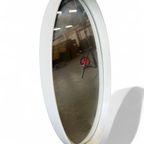 Vintage Ovalen Spiegel – Minimalistisch Design - Space Age thumbnail 4