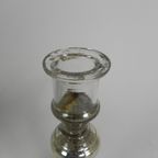 Set Van 2 Kwikzilveren Kandelaars, Rond 1900 (armeluiszilver) thumbnail 8