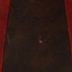 Ronde Vintage Poef Bruin Rood Tweekleurig Skai Sixties thumbnail 10