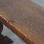 Geweldige Antieke Franse Halbank/ Bank Voor Aan De Eettafel thumbnail 11