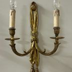 2X Wandlicht Regency Stijl Verguld Brons thumbnail 3