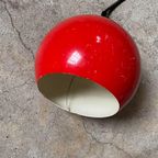 Space Age Hanglamp , Kleine Bol , Rood thumbnail 7