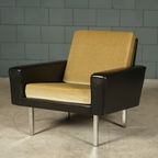 Vintage Fauteuil – Velours – Jaren 60 thumbnail 10