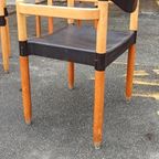 6 Vintage Strax Stoelen, Hartmut Lohmeyer Voor Casala thumbnail 11