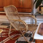 Vintage Fauteuil Van Bamboe En Rotan thumbnail 10