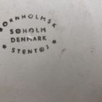 Bornholmsk Søholm Denmark Stentøj Keramieken Schaal En Tafellamp thumbnail 5