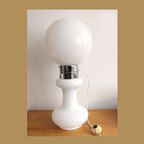 Carlo Nason Birillo Witte Vloer Lamp A.V. Mazzega, Italy 1960 thumbnail 5