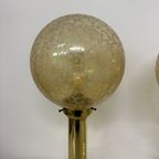 Set Of 2 Large Globe Glass Table Lamps , 1970S thumbnail 13