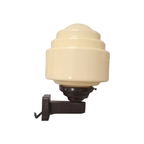 Art Deco Wandlamp Van Glas En Bakeliet thumbnail 2