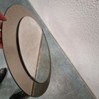 70's Vintage Ronde Spiegel Rookglas Spaceage Grote Spiegel thumbnail 8