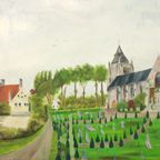 Schilderij - Kerk Van Houtem thumbnail 3