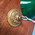 Art Deco Hanglamp In Kegelgroen Opaline, 1920-30 thumbnail 9