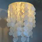 Meerdere Beschikbaar Capiz Schelpen Hanglamp Parelmoer Schelp Gouden Details ! Luxe Uitvoering thumbnail 7