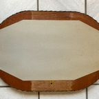 Ovale Rotan / Rieten Spiegel, 1970'S thumbnail 7