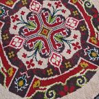Vintage Rond Vloerkleed Wollen Vloerkleed thumbnail 9
