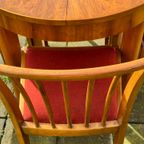 Vintage Carl Malmsten Mixed Wood Table And 4 Chairs thumbnail 8