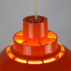 Iconische Oranje Plastic Space Age Lamp Van Nordisk Solar Compagny Ontworpen Door K. Kewo *** Jar thumbnail 7