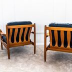 Paar Gerestaureerde Scandinavische Fauteuils thumbnail 2