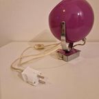 Vintage Wandlamp Paarse Bollamp Jaren 70 Bollampje thumbnail 7