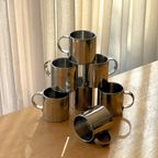 Vintage Stainless Steel Coffee Cups thumbnail 4