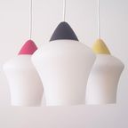 Vintage Jaren '50 Hanglamp In Opaline Glas thumbnail 4