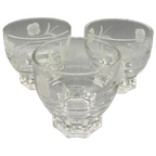 Set Vintage Cocktailglaasjes Print Wit 3 Stuks thumbnail 2