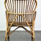 Vintage Jaren ’50 Dutch Design Rotan Fauteuil Met Mooie Organische Vormen thumbnail 5