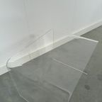 Kunststof Gebogen Plexiglas Tafel Vintage thumbnail 11