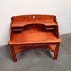 Brutalist Solid Pine Midcentury Awa Desk Vintage 70S thumbnail 5