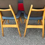 4 Vintage Eetkamerstoelen thumbnail 7