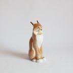 Porcelain Lynx Or Bobcat Sculpture By Lomonosov, Ussr thumbnail 18