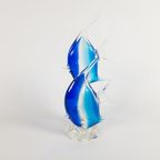 Murano Glas - Maanvissen - Xl Sculptuur - Glaskunst - 1990'S thumbnail 3