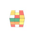 Unieke Vierkante Jaren ’80 Salontafel Rubiks Kubus thumbnail 6