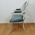 Brocante Vintage Franse Louis Xv Stoeltje, Fauteuil Stoel 03 thumbnail 15