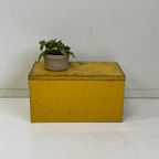 Brocante Koopmans Blik Antiek Bewasr Kistje Oker thumbnail 5