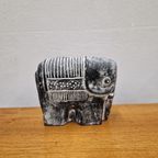 Jaren 70 Vintage Beeld Sculptuur Oliefant Terracotta Beeld thumbnail 4