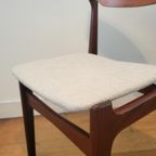 Set Van 4 Vintage Deense Stoelen Van Findahl Møbelfabrik 196 thumbnail 9