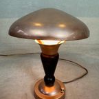 Art Deco Mushroom Tafellamp – Messing thumbnail 2