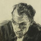 Grote Houtskool Tekening Advocaat Kunst Driesschaert Gedateerd 1974 thumbnail 8