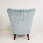 Artifort Clubfauteuil Blauw | Lichtblauwe Ribstof Cocktail thumbnail 6