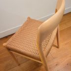 Vintage Set Van 4 Stoelen Van N.o. Møller Model 75 Uit 1970 thumbnail 12