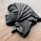 Vintage Meisjeshoofd, Keramieken Wanddecoratie thumbnail 7