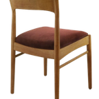 Set Van 4 Niels Bach Stoelen Eetkamerstoelen 'skodsborgskov' Vintage thumbnail 8