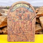 2 X Fraai Gedetailleerde Egyptische Ceremoniële Panelen. thumbnail 2