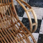 Vintage Fauteuil Van Bamboe En Rotan thumbnail 11