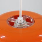 Prachtige Oranje Plastic Space Age Ufo Lamp - Massive - Belgian Design - 1970 thumbnail 9