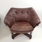 Vintage Deense Leren Fauteuils | Stoel Leer | Danish Leather thumbnail 11